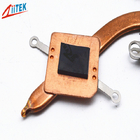 Orilla ultra suave termalmente conductora 12±5 00 2.5mmT de la goma de silicona del cojín 1,5 W/MK