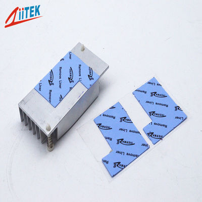 Color azul del alto cojín eficaz de la CPU del cojín del llenador de huecos del silicón 3.0W/Mk para la fuente de alimentación