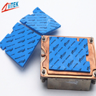Venta caliente 7W de silicona térmica Pad de aislamiento para gpu cpu pad de enfriamiento 0.5mmT baja resistencia térmica