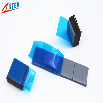 Pad conductor térmico de silicona de corte a presión de color gris para refrigeración de hidromasaje de CPU GPU