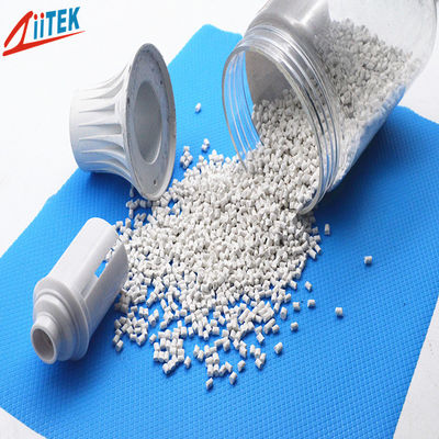 Granulados de nylon conductores térmicos de LED Pellet forma material conductor de calor de plástico blanco