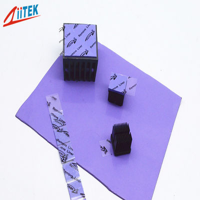 Pad térmico de silicona azul violeta de 2.5W para equipos electrónicos