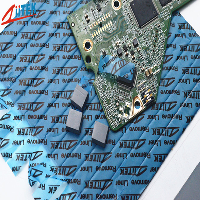 Almohadillas térmicas de 1.2W/MK resistencia al calor de la almohadilla de enfriamiento de silicona con películas autoadhesivas para la computadora portátil PC