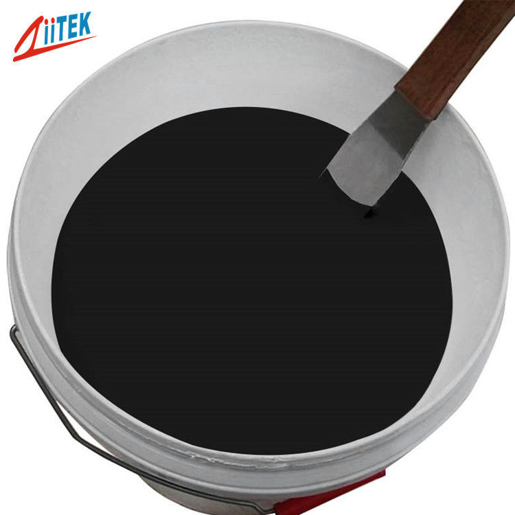 Pegamento térmico sólido negro opaco impermeable a altas temperaturas para el envase de componentes electrónicos