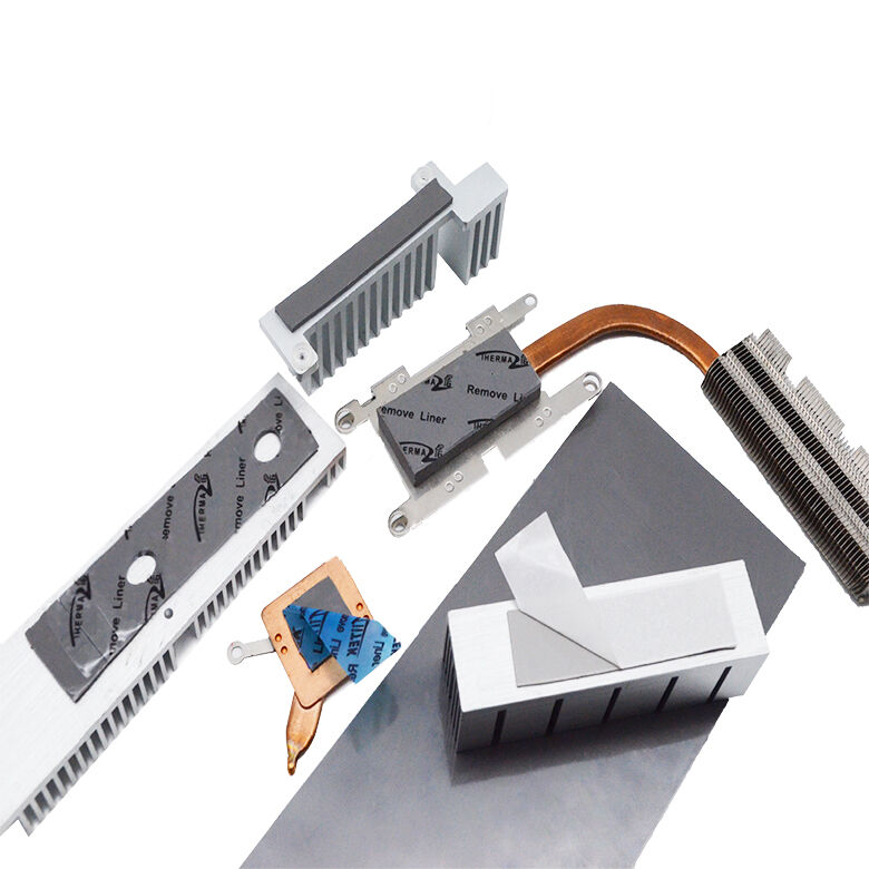 Almohadilla conductora de silicona térmica gris autoadhesiva 7,5 W para procesadores AI servidores AI disipación de calor