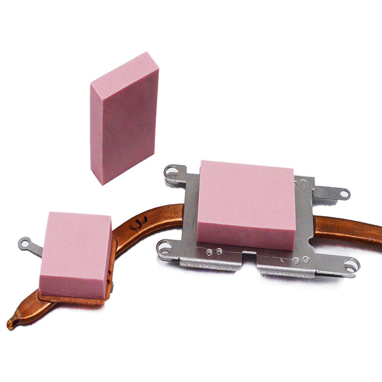 Hoja conductora termal/del aislamiento de los cojines del calor de la silicona rosada 1.5W/MK para el enfriamiento de la tarjeta gráfica de Cpu/Gpu