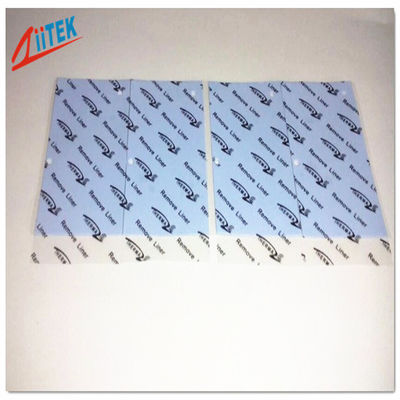 Material conductor de calor suave reforzado con fibra de vidrio del cojín termal de la CPU de los enrutadores 5.0mmt del silicón