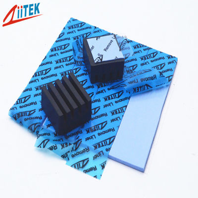 Color azul del alto cojín eficaz de la CPU del cojín del llenador de huecos del silicón 3.0W/Mk para la fuente de alimentación