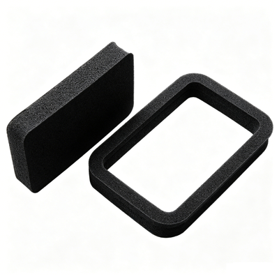 Material que hace espuma del silicón mecánico del negro de la resistencia de fatiga para el equipo de comunicación